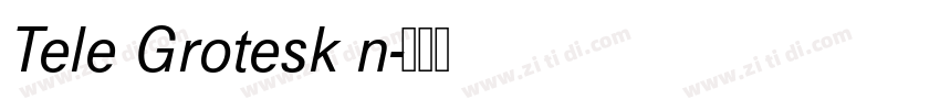 Tele Grotesk n字体转换